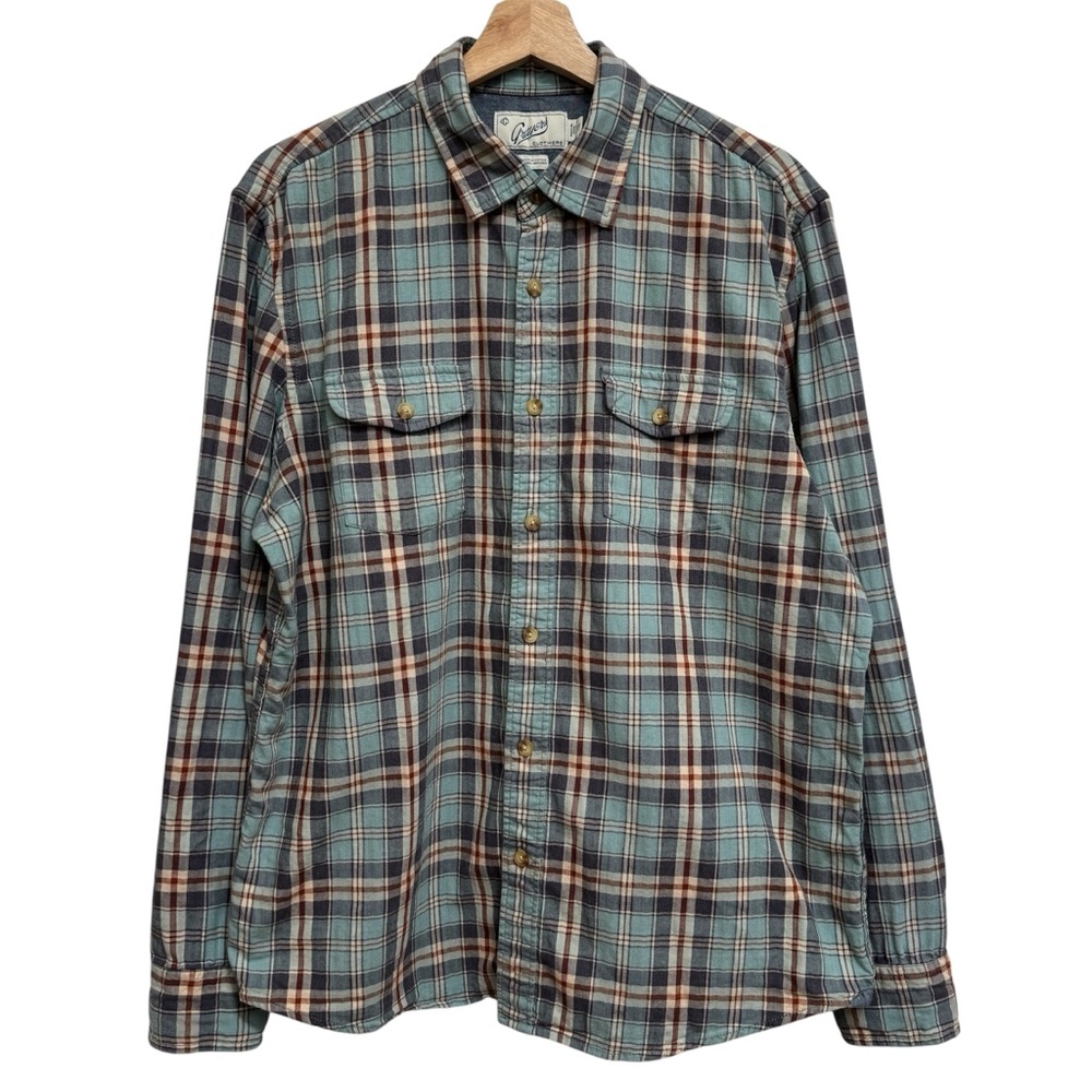 Grayers Clothiers Plaid Flannel Button Up Shirt Men’s Large Preppy Gorpcore